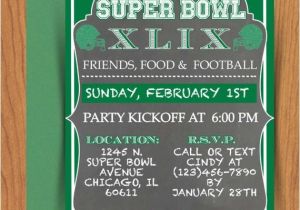 Super Bowl Party Invitations Free Printable Chalkboard Super Bowl Invitation Editable by Mydiydesigns
