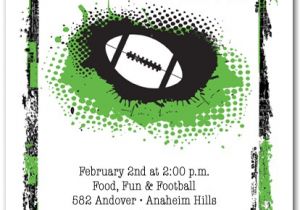 Super Bowl Party Invite Grunge Football Party Invitations
