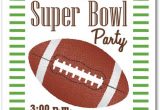 Super Bowl Party Invite Stripes and Football Super Bowl Party Invitations