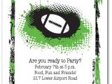 Super Bowl Party Invites Grunge Football Super Bowl Party Invitations