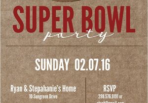 Super Bowl Party Invites Super Bowl Printable and Invitation Free Printable