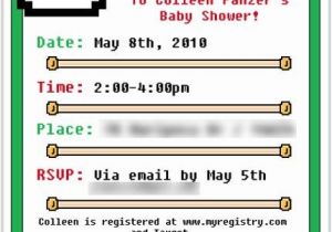 Super Mario Baby Shower Invitations Mario Brothers Baby Shower Invite