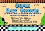 Super Mario Baby Shower Invitations Super Mario Baby Shower Invite How to