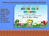 Super Mario Brothers Baby Shower Invitations Super Mario Bros Baby Shower Invitation 6×4 In by