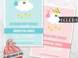 Super Mario Brothers Baby Shower Invitations Super Mario Bros Cloud Baby Shower Invitation