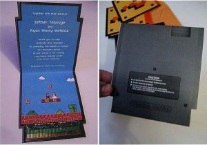 Super Mario Wedding Invitations 27 Best Images About Geek Chic Wedding Invitations On