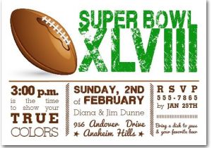 Superbowl Party Invite Football Super Bowl Invitations Super Bowl Xlviii Party