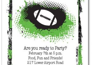 Superbowl Party Invite Grunge Football Super Bowl Party Invitations