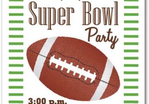 Superbowl Party Invite Stripes and Football Super Bowl Party Invitations