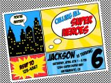 Superhero Birthday Invitations Templates Free Diy Printable Invitation Super Hero