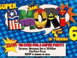 Superhero Birthday Invitations Templates Free Superhero Birthday Invitations