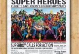 Superhero Newspaper Birthday Invitations Superhero Newspaper Boys Birthday Invitation by