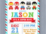 Superhero themed Baby Shower Invitations Superhero Baby Shower Invitation Super Hero Baby Shower