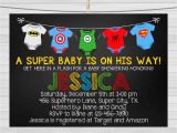 Superhero themed Baby Shower Invitations Superhero Baby Shower Invitation Superhero by