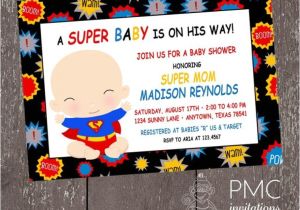 Superman Baby Shower Invitation Template Collection Superman Baby Shower Invitations which Viral