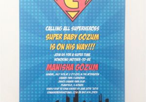Superman Baby Shower Invitation Template Superhero Baby Shower Invitations