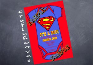 Superman Baby Shower Invitation Template Superman Invitations for Boys
