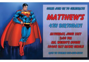 Superman Birthday Invitation Template Superman Birthday Invitations Ideas Free Printable
