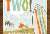 Surf Birthday Party Invitations Surf and Beach Birthday Invitation Printable by