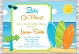 Surfer Boy Baby Shower Invitations Surf Baby Shower Invitation Surfing Surfer Boy Invite