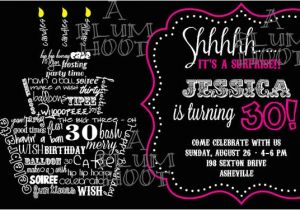 Surprise 30th Birthday Invitation Wording 30 Geburtstag Einladung Uberraschungs Party Kann Fur Jedes