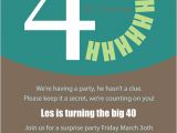 Surprise 40th Birthday Party Invitations Templates Free Items Similar to Printable or Emailable 40th Surprise