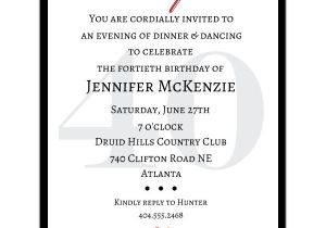 Surprise 40th Birthday Party Invitations Templates Free Petite Classic 40th Birthday Surprise Party Invitations