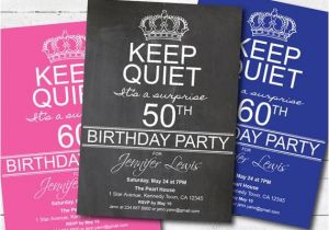 Surprise 50th Anniversary Party Invitations Items Similar to Surprise 50th Birthday Party Invitation