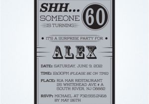 Surprise 60 Birthday Party Invitations Free Printable 60th Surprise Birthday Party Invitations