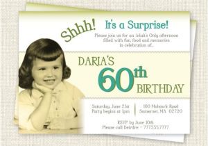 Surprise 60 Birthday Party Invitations Surprise 60th Birthday Invitation Digital Printable File