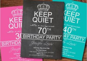 Surprise 70th Birthday Invitation Wording Adult Surprise 70th Birthday Party Invitation 80th