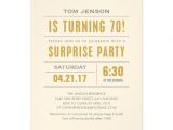 Surprise 70th Birthday Invitation Wording Big Type 70th Birthday Surprise Party Invitations Zazzle
