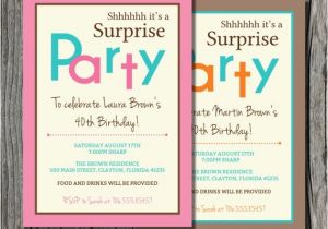 Surprise Bachelorette Party Invitations Surprise Birthday Invitation Printable by Pegsprints On Etsy