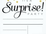 Surprise Birthday Invitation Template Free Printable Surprise Birthday Invitations Free
