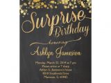Surprise Birthday Invitations Uk Sparkle Glitter Surprise Birthday Invitation Zazzle