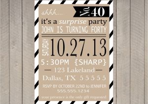 Surprise Birthday Party Invitations for Adults Items Similar to Adult Surprise Party Invitation Printable