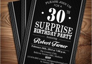 Surprise Birthday Party Invitations Templates Free Download Surprise Adult Birthday Party Invitation Digital Printable