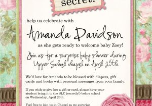 Surprise Bridal Shower Invitation Wording Surprise Baby Shower Invitation Wording
