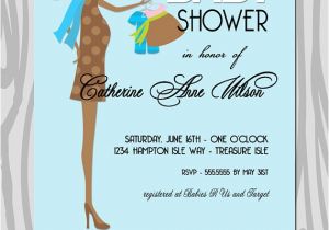 Surprise Gender Baby Shower Invitations Baby Shower Invitation Light Blue Gender Surprise by Starwedd