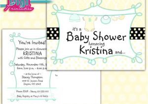 Surprise Gender Baby Shower Invitations Gender Surprise Baby Shower Invitation Postcard Clothes Line