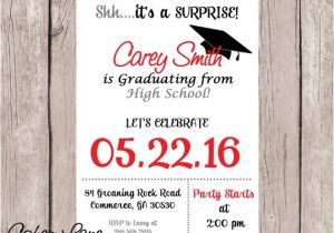 Surprise Graduation Party Invitations Graduation Party Invitation Graduation Invite High School