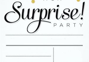 Surprise Party Invitation Template Download Free Printable Surprise Birthday Invitations Free