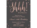 Surprise Party Invitation Template Rose Gold Surprise Birthday Party Invitation Zazzle Com
