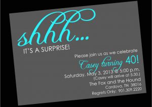 Surprise Party Invitation Template Shhh Surprise Birthday Invitations Printable Digital File