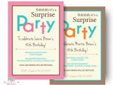 Surprise Party Invitation Templates 26 Surprise Birthday Invitation Templates Free Sample