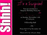 Surprise Party Invitation Templates Surprise Party Invitation Wording Template Best Template