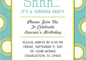 Surprise Party Invitations Ideas Polka Dot themed Surprise Party