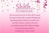 Surprise Party Invite Wording Surprise Birthday Party Invitation Wording Wordings and