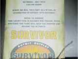 Survivor Party Invitations Custom Survivor Birthday Party Scroll Invitations