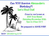 Survivor Party Invitations Survivor Birthday Party Invitations Ideas Bagvania Free